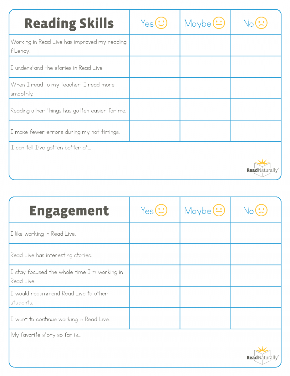 Read naturally free printables free templates printable